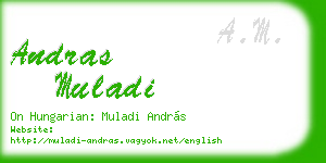 andras muladi business card