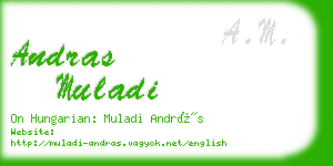 andras muladi business card